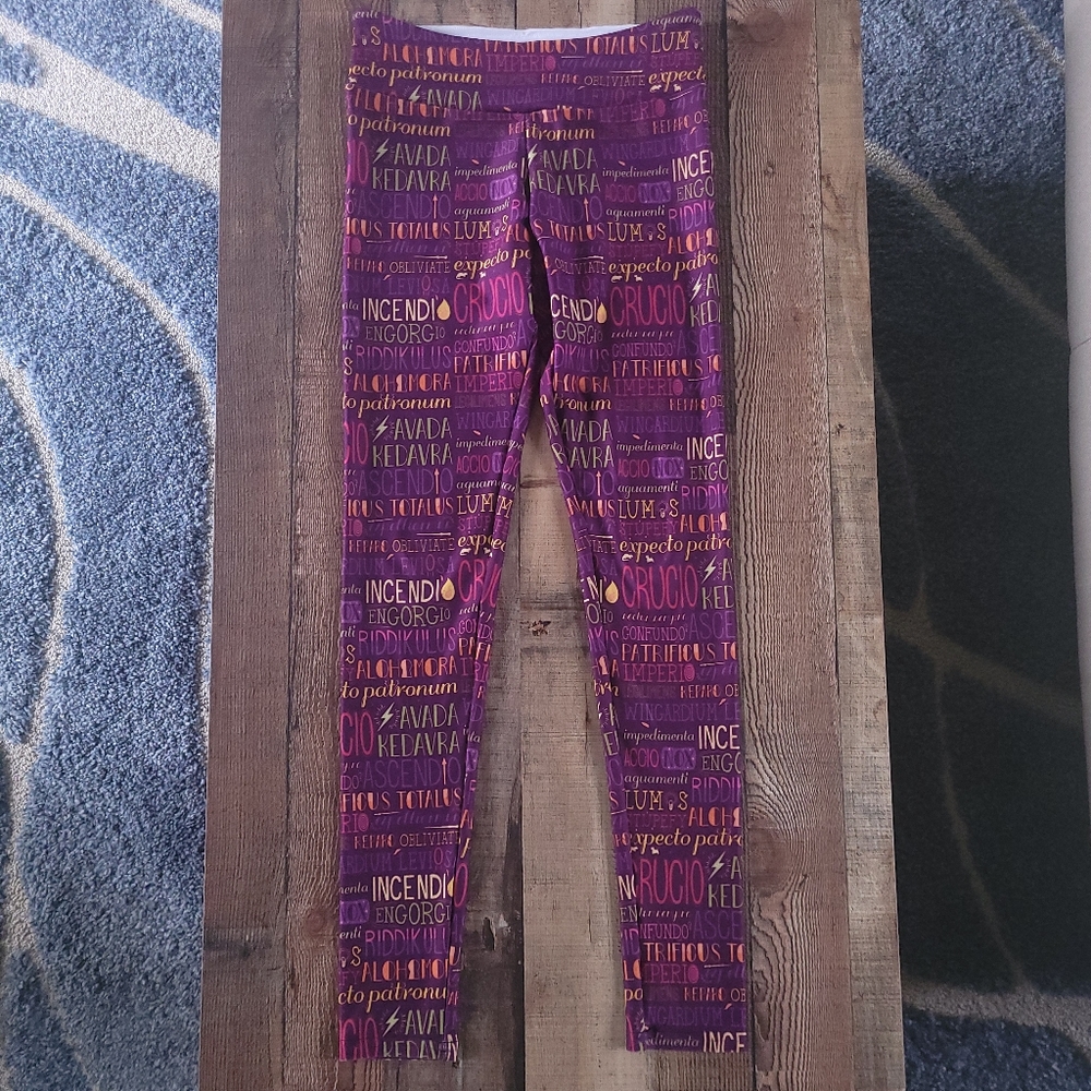Society6 Leggings, Women's Medium, Harry Potter Spells